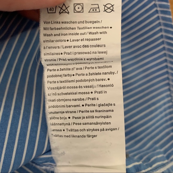 S Oliver Embroidered Long Sleeve Button Down Shirt - Picture 12 of 16